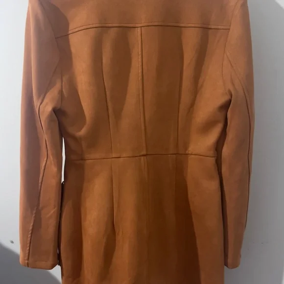 Western Style Embroidered Tassel Long Sleeve Brown Mini Dress - Medium NWT - Picture 6 of 6